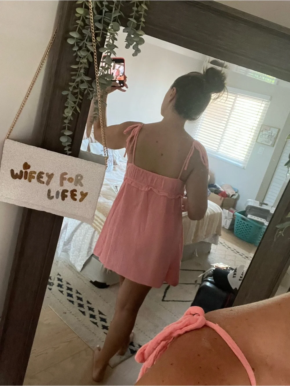 Pink Lily Tie Strap Mini Dress - Picture 4 of 6